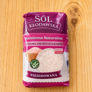 SÓL KAMIENNA KŁODAWSKA NIEJODOWANA RÓŻOWA DROBNOZIARNISTA