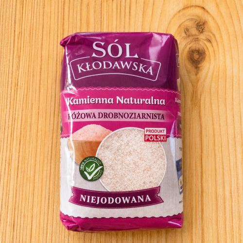 Sól kamienna kłodawska różowa niejodowana naturalna