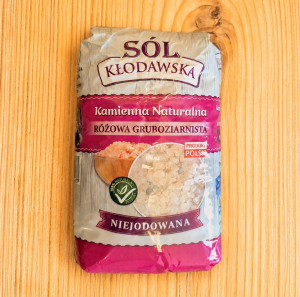 SÓL KAMIENNA KŁODAWSKA NIEJODOWANA RÓŻOWA GRUBOZIARNISTA